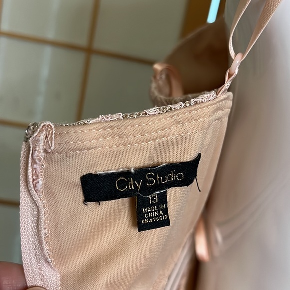 ❌ SOLD 💝 LIVE SHOW 💝BUNDLE ❌Lace All Over Skater Skirt Dress CITY STUDIO Size 13 - Picture 7 of 15